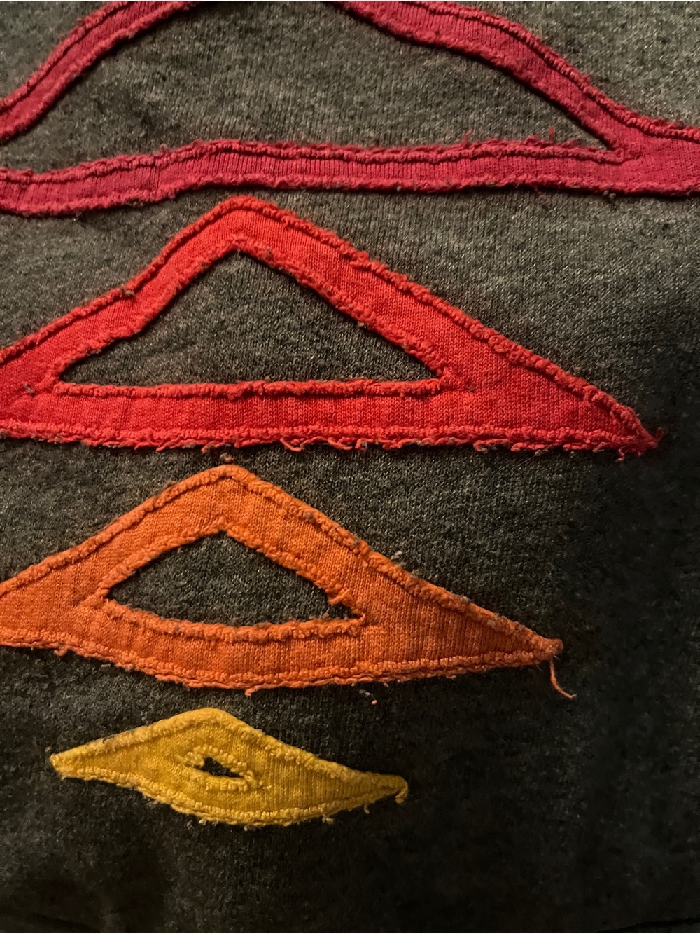 Aviator Nation Charcoal Gray Zip Up Hoodie with Rainbow Accents M Cute Unique - Picture 7 of 7